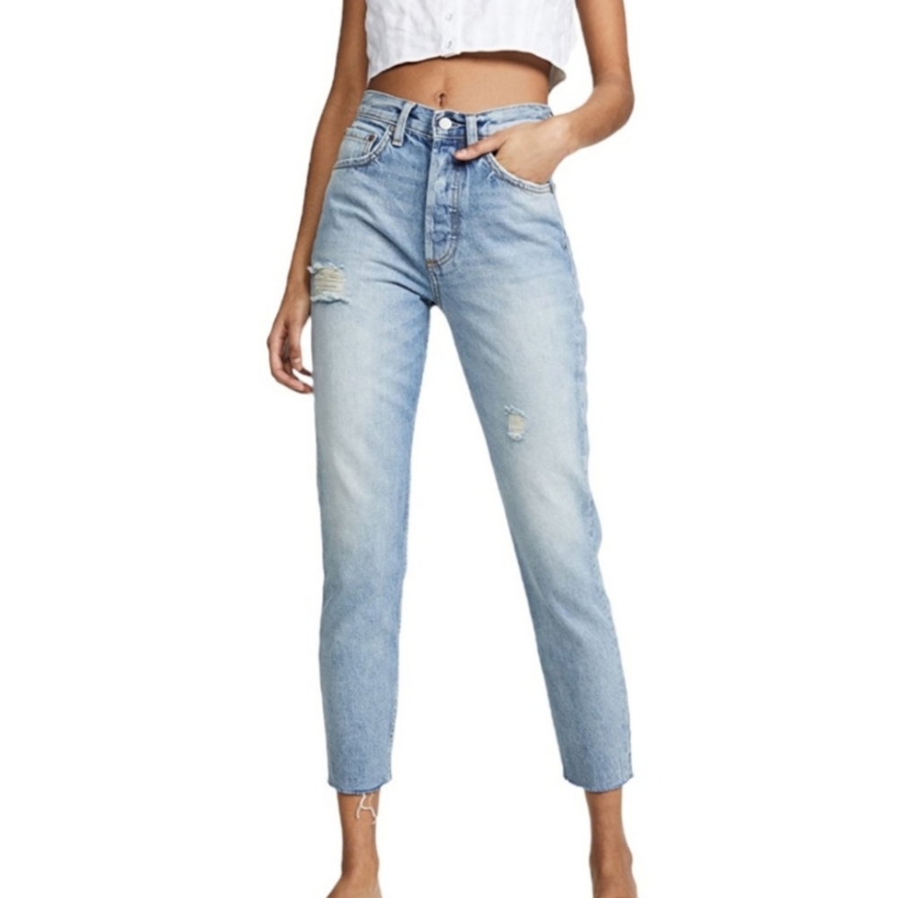NWT BOYISH The Billy High Rise Rigid Skinny Jeans In Taxi Driver - Picture 2 of 16
